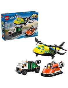 LEGO CITY 60505 Avion, camion d’assistance et aéroglisseur modulable 2