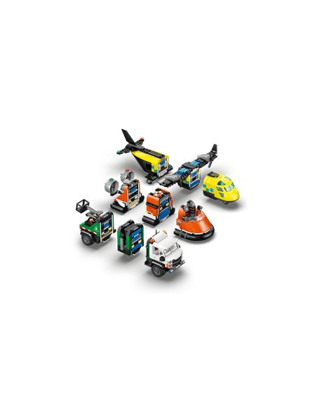 LEGO CITY 60505 Avion, camion d’assistance et aéroglisseur modulable