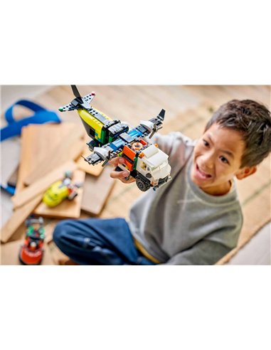 LEGO CITY 60505 Avion, camion d’assistance et aéroglisseur modulable