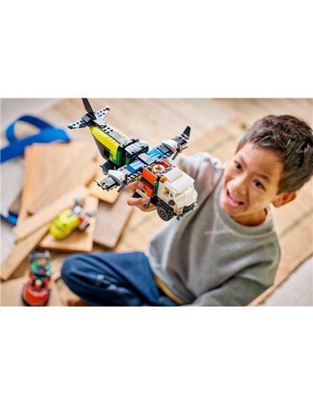 LEGO CITY 60505 Avion, camion d’assistance et aéroglisseur modulable