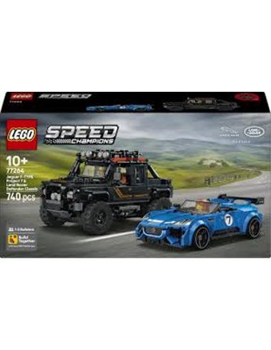 LEGO Speed 77264 La Jaguar Project 7 et le Land Rover Defender