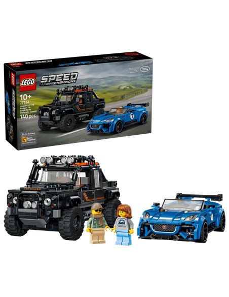LEGO Speed 77264 La Jaguar Project 7 et le Land Rover Defender
