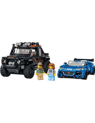 LEGO Speed 77264 La Jaguar Project 7 et le Land Rover Defender