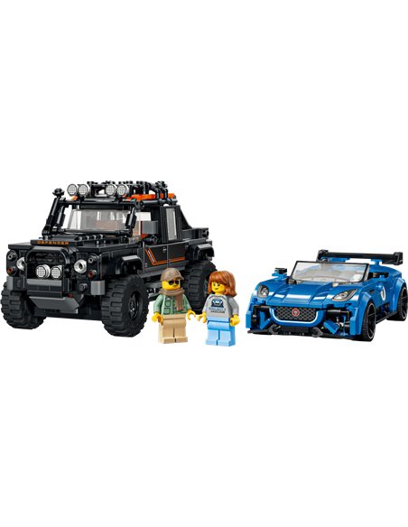 LEGO Speed 77264 La Jaguar Project 7 et le Land Rover Defender