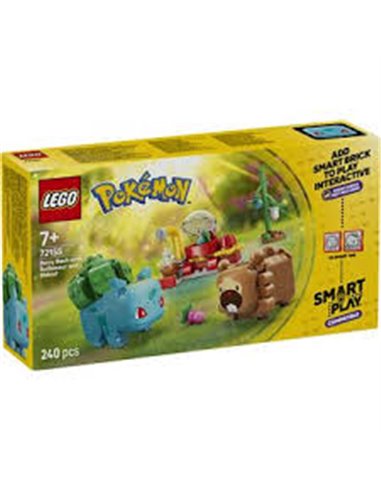 LEGO POKEMON 72155 SMART Play™ : Bulbizarre et Keunotor, délice de baies