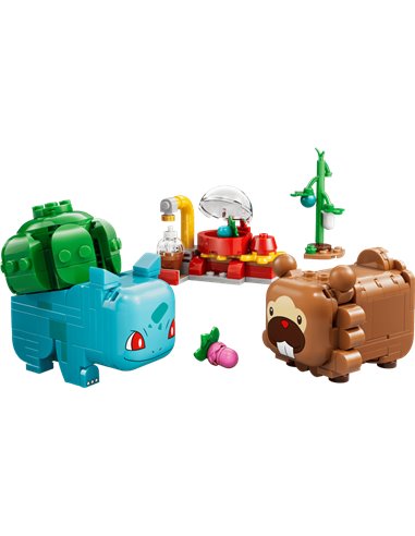 LEGO POKEMON 72155 SMART Play™ : Bulbizarre et Keunotor, délice de baies