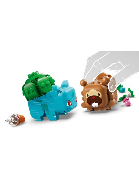 LEGO POKEMON 72155 SMART Play™ : Bulbizarre et Keunotor, délice de baies