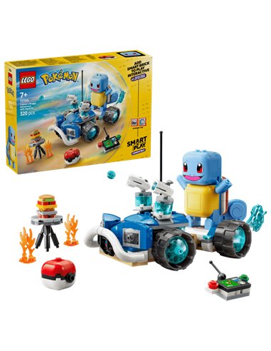 LEGO POKEMON 72156 SMART Play™ : L’aventure de Carapuce avec le buggy du Dresseur