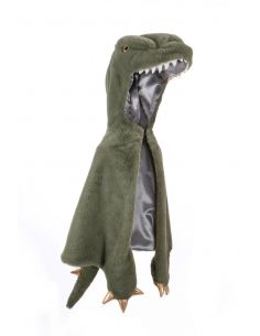 Cape de T-Rex bébé, douce et caline, vert, taille 2 ans - great pretenders