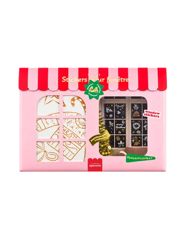 Stickers vitre de Noël - Doré - La petite épicerie