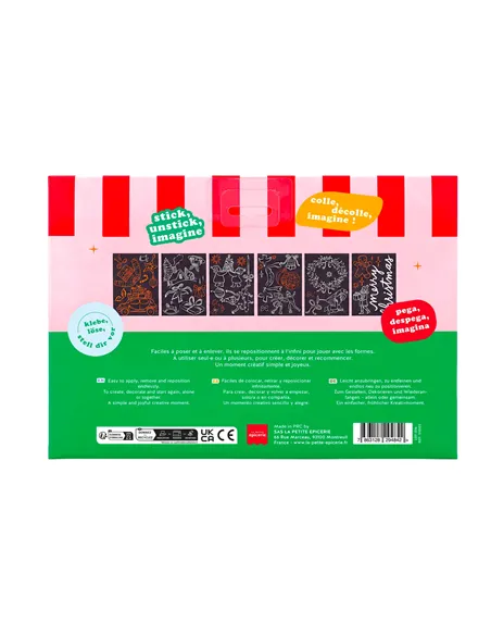 Stickers vitre de Noël - Doré - La petite épicerie