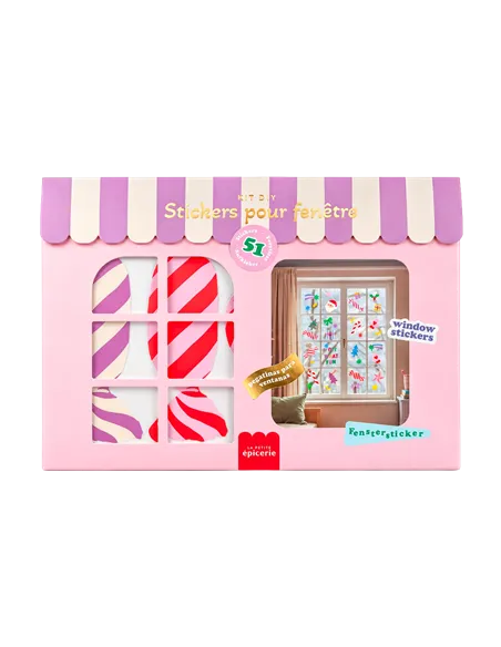 Stickers vitre de Noël - Pastel - la petite épicerie