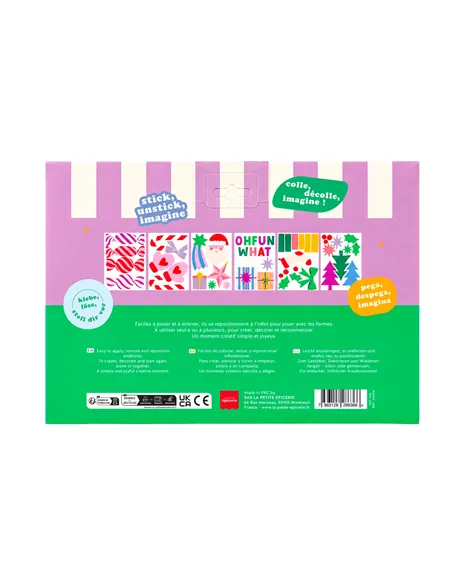 Stickers vitre de Noël - Pastel - la petite épicerie