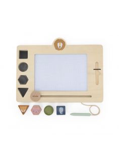 Tableau magique couleur en bois Trixie Baby