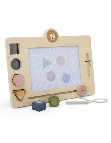 Tableau magique couleur en bois Trixie Baby
