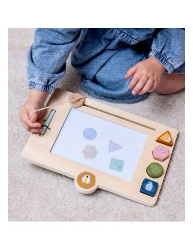 Tableau magique couleur en bois Trixie Baby