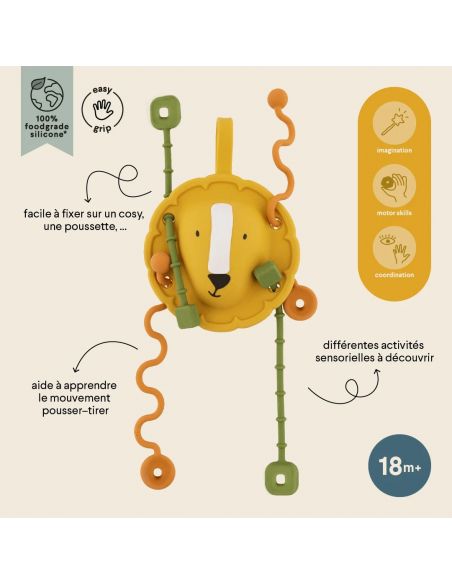 Jouet sensoriel Mr. Lion en silicone Trixie