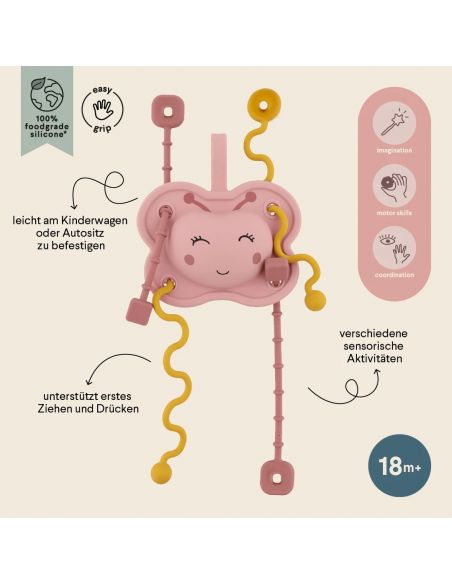Jouet sensoriel Mrs. Butterfly en silicone