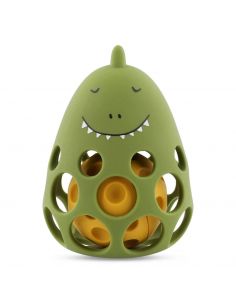 Hochet en silicone Mr. Dino pour bébé