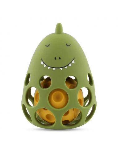 Hochet en silicone Mr. Dino pour bébé