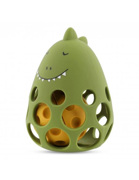 Hochet en silicone Mr. Dino pour bébé