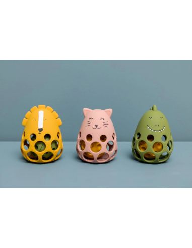 Hochet sensoriel en silicone Mr. Lion