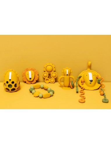 Hochet sensoriel en silicone Mr. Lion