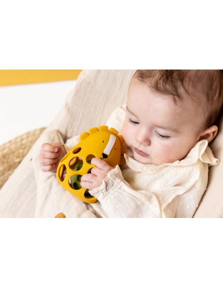 Hochet sensoriel en silicone Mr. Lion
