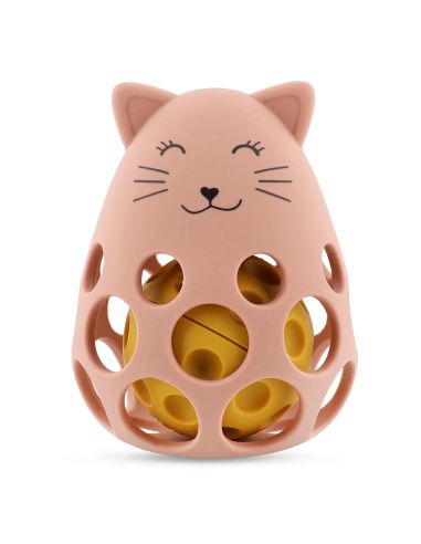 Hochet sensoriel en silicone Mrs. Cat Trixie