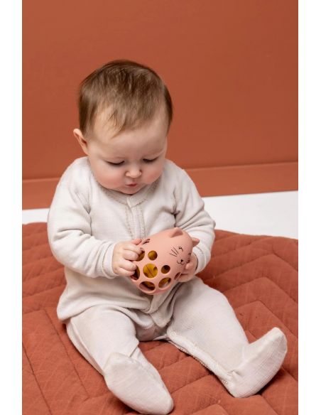 Hochet sensoriel en silicone Mrs. Cat Trixie