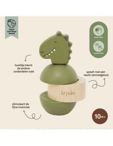 Jouet d'empilage Mr. Dino - Le Monde Imaginaire