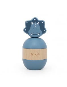 Jouet d'empilage Mr. Triceratops en bois