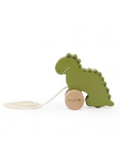 Petit jouet à tirer en bois Mr. Dino