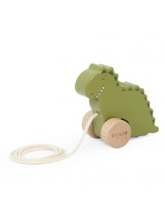 Petit jouet à tirer en bois Mr. Dino 2