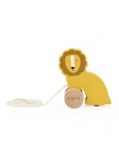 Jouet à tirer en bois Mr. Lion - Le Monde Imaginaire