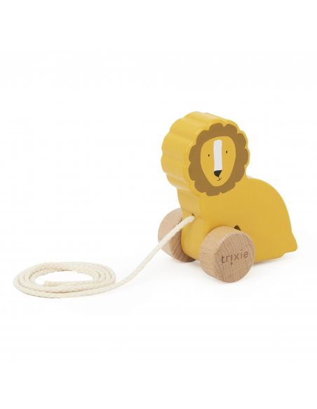 Jouet à tirer en bois Mr. Lion - Le Monde Imaginaire