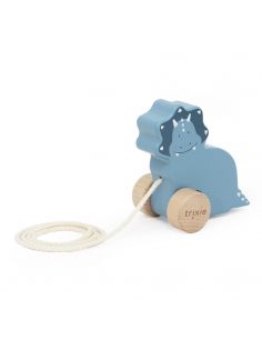 Jouet en bois à tirer Mr. Triceratops - Le Monde Imaginaire 2