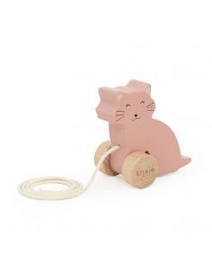 Jouet à tirer en bois Mrs. Cat - Le Monde Imaginaire 2