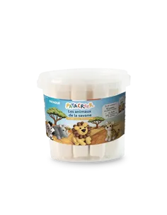 PATADUR SEAU LES ANIMAUX DE LA SAVANE 10X80G - Patacréer