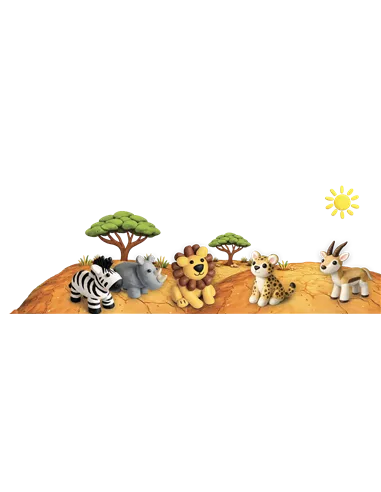 PATADUR SEAU LES ANIMAUX DE LA SAVANE 10X80G - Patacréer