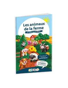 PATALEGE SEAU PAINS 7X80G Pâte à Modeler animaux de la ferme qui ne sèche pas - Patacréer 2
