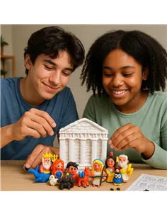 KIT MON ACROPOLE MANGA en pâte à modeler - Patacréer 2