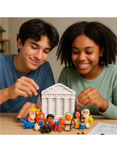 KIT MON ACROPOLE MANGA en pâte à modeler - Patacréer