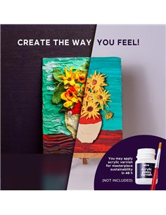 OKTO Art Sensoriel PEINTURE EN 3D: CHEF-D'OEUVRE - TOURNESOLS, Vincent Van Gogh 2