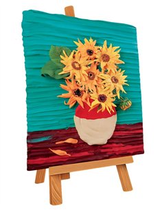 OKTO Art Sensoriel PEINTURE EN 3D: CHEF-D'OEUVRE - TOURNESOLS, Vincent Van Gogh