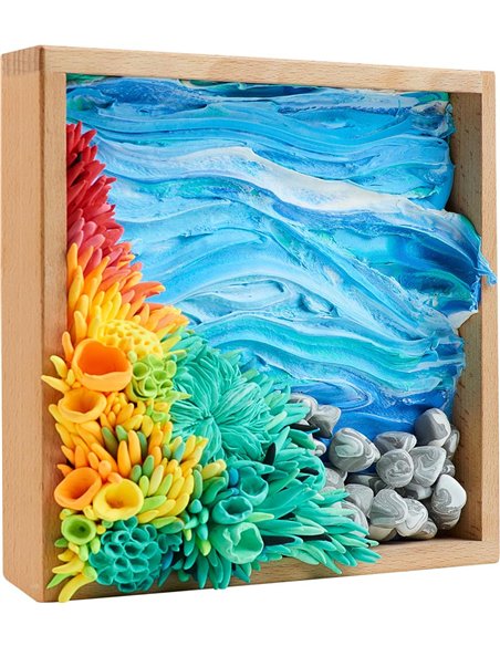 OKTO Art Sensoriel WOOD&CRAFT: MOOD - MER CALME 21x21cm