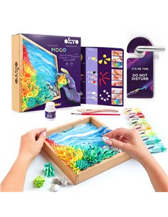 OKTO Art Sensoriel WOOD&CRAFT: MOOD - MER CALME 21x21cm 2
