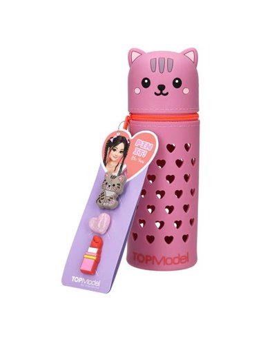 TOPModel Trousse en silicone chat PIN IT