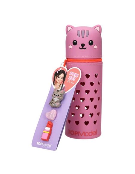 TOPModel Trousse en silicone chat PIN IT