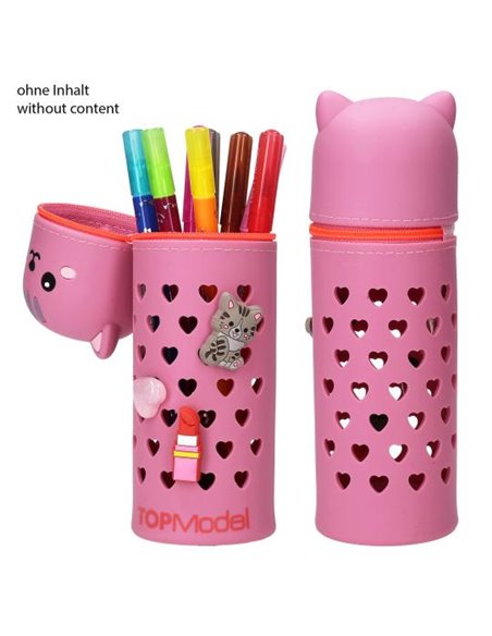 TOPModel Trousse en silicone chat PIN IT